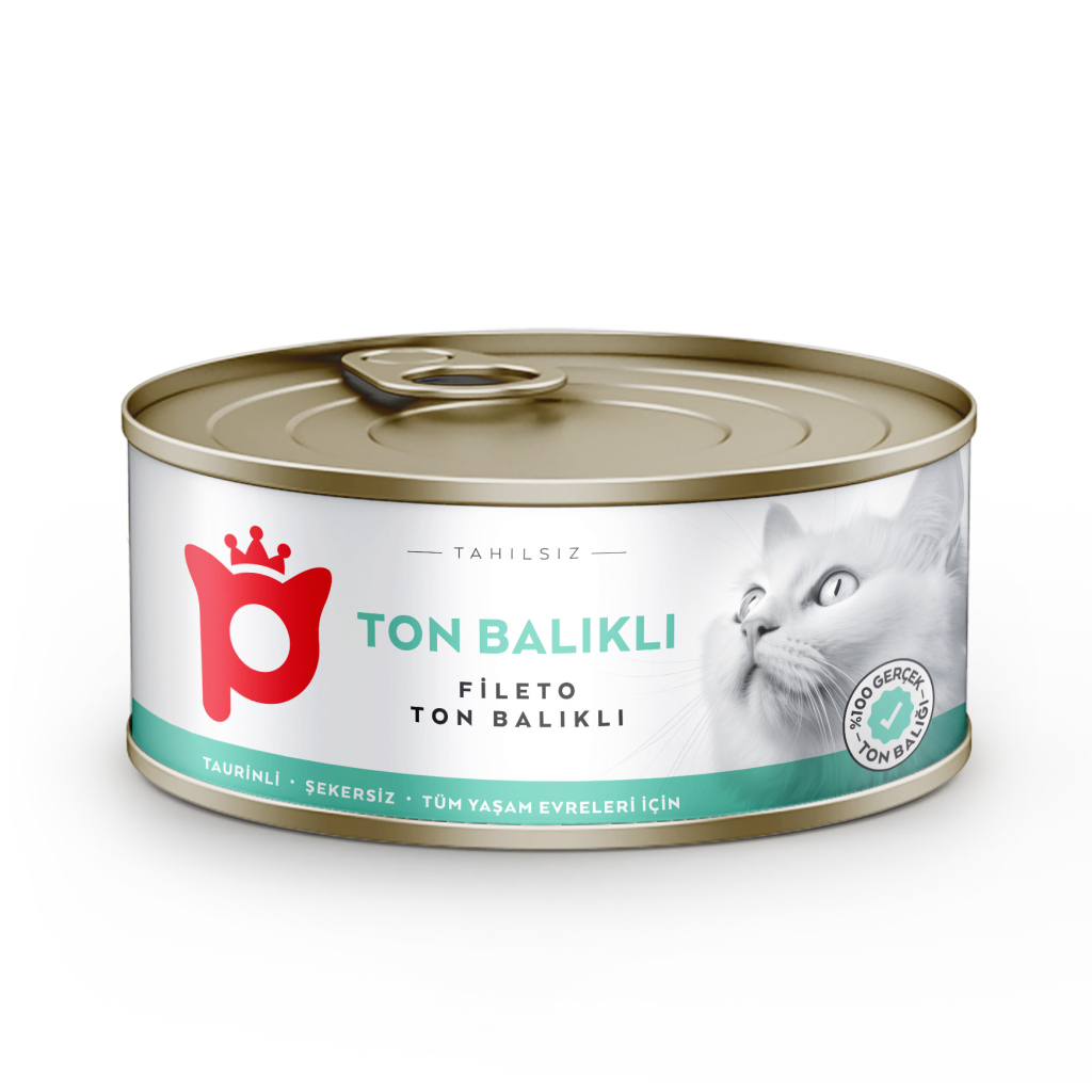 Petlebi Sos İçinde Fileto Taze Ton Balıklı Kedi Konservesi 70gr (6 Adet)