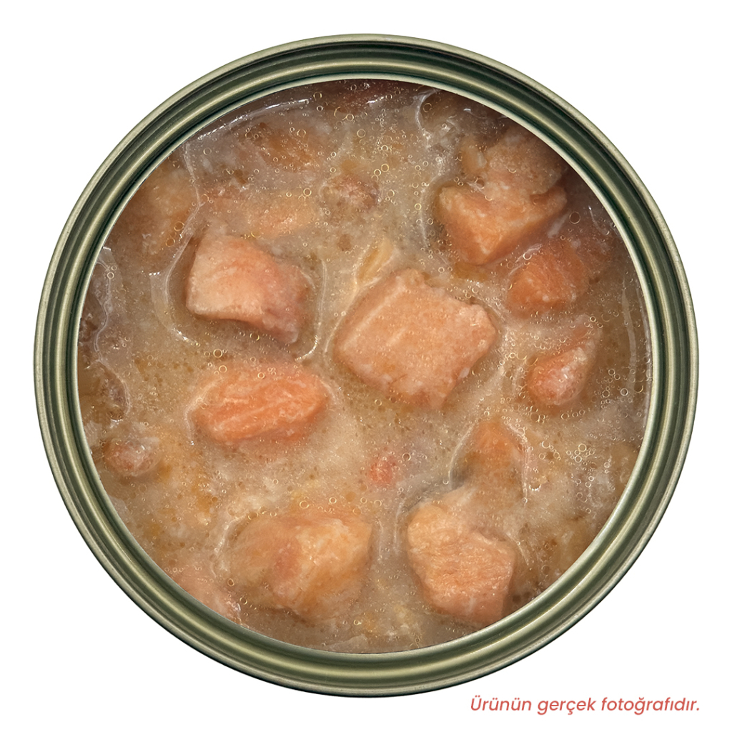 Petlebi Sos İçinde Parça Taze Somonlu Kedi Konservesi 70gr (12 Adet)