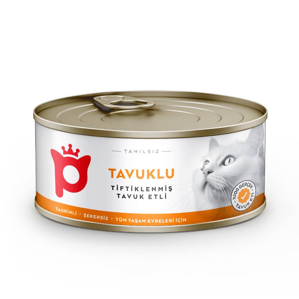 Petlebi Sos İçinde Tiftiklenmiş Taze Tavuk Etli Kedi Konservesi 70gr (24 Adet)