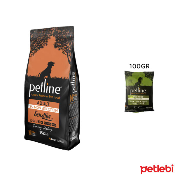 Petline Sensitive Salmon Selection Somonlu Düşük Tahıllı Yetişkin Tester Köpek Maması 100gr