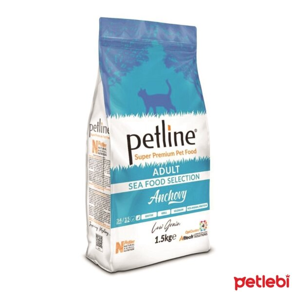 Petline Sea Food Selection Anchovy Hamsili Düşük Tahıllı Yetişkin Kedi Maması 1,5kg