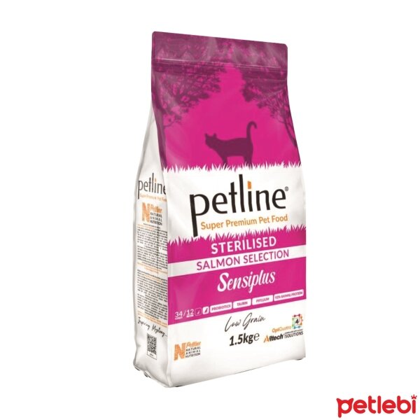 Petline Sensiplus Salmon Selection Somonlu Düşük Tahıllı Kısırlaştırılmış Kedi Maması 1,5kg