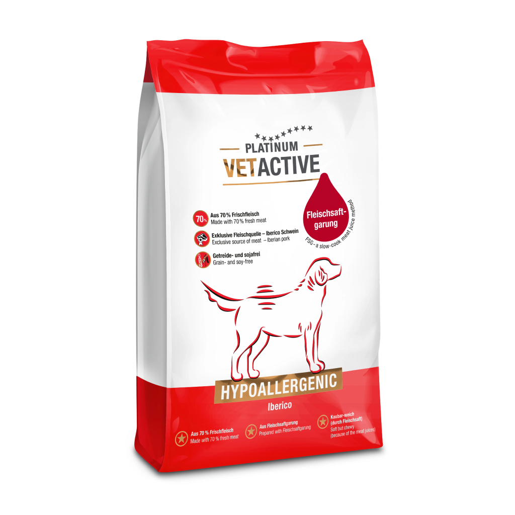 PLATINUM Vetactive Hypoallergenic İber Domuz Etli Yetişkin Köpek Maması 1,5kg