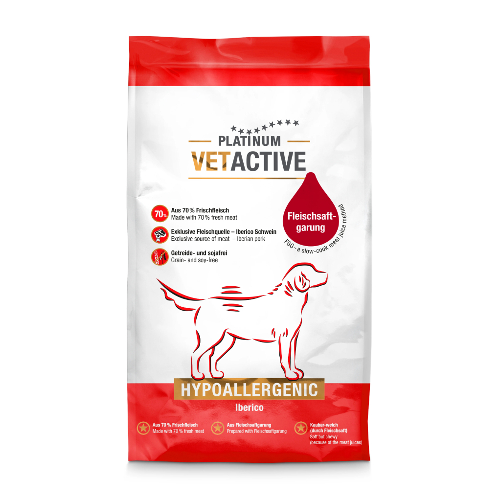 PLATINUM Vetactive Hypoallergenic İber Domuz Etli Yetişkin Köpek Maması 1,5kg