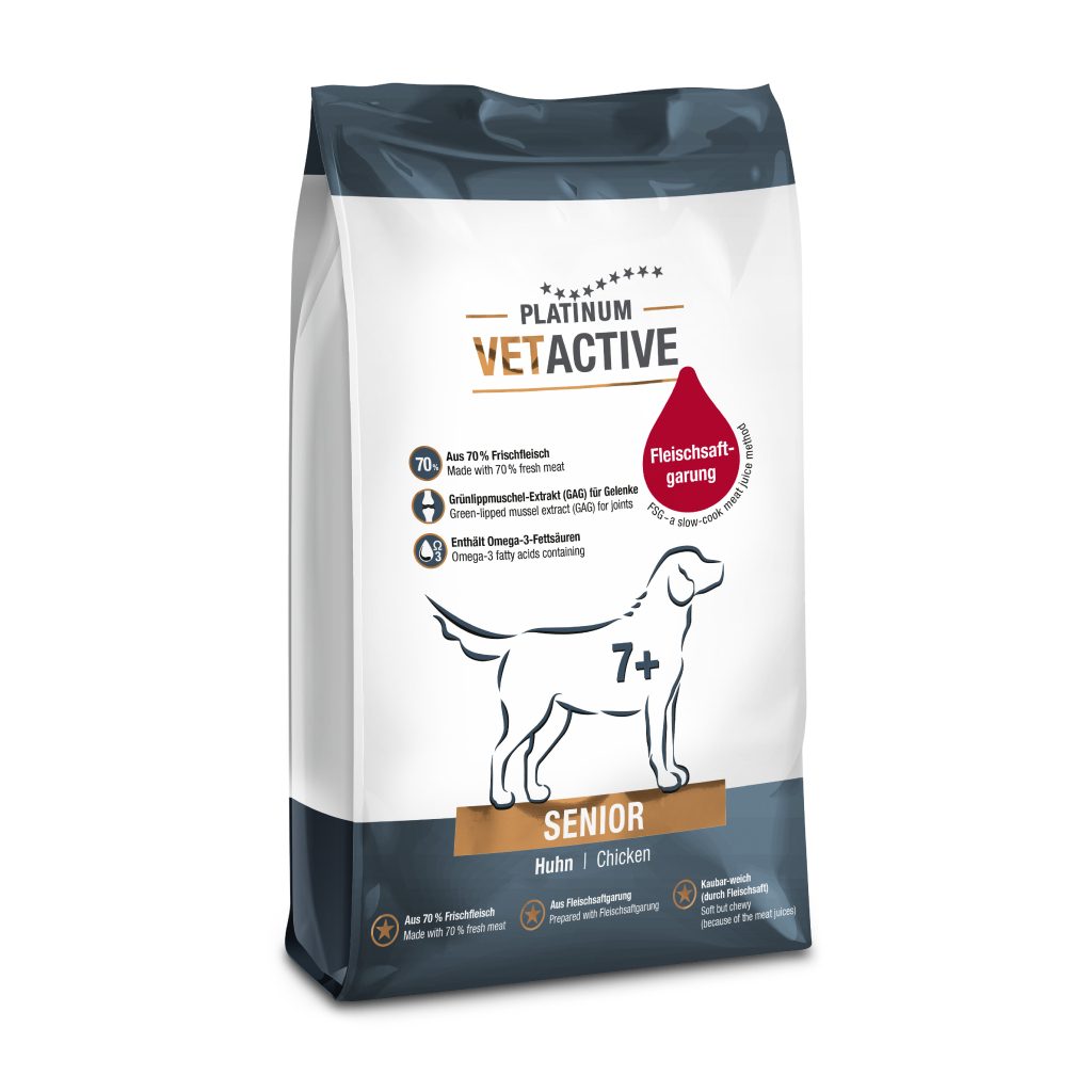 PLATINUM Vetactive Senior Tavuklu Yaşlı Köpek Maması 1,5kg