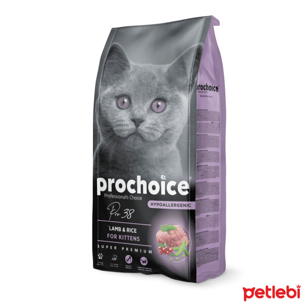 ProChoice 38 HypoAllergenic Kuzulu ve Pirinçli Düşük Tahıllı Yavru Kedi Maması 2kg