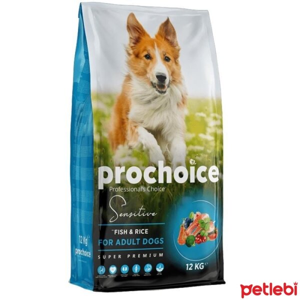 ProChoice Sensitive Skin Balık ve Pirinçli Hassas Derili Köpekler için Yetişkin Köpek Maması 12kg