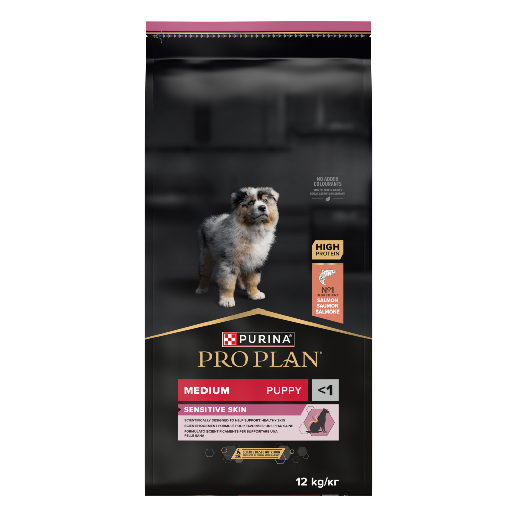 Pro Plan Puppy Medium Sensitive Skin Somonlu Orta Irk Yavru Köpek Maması 12kg
