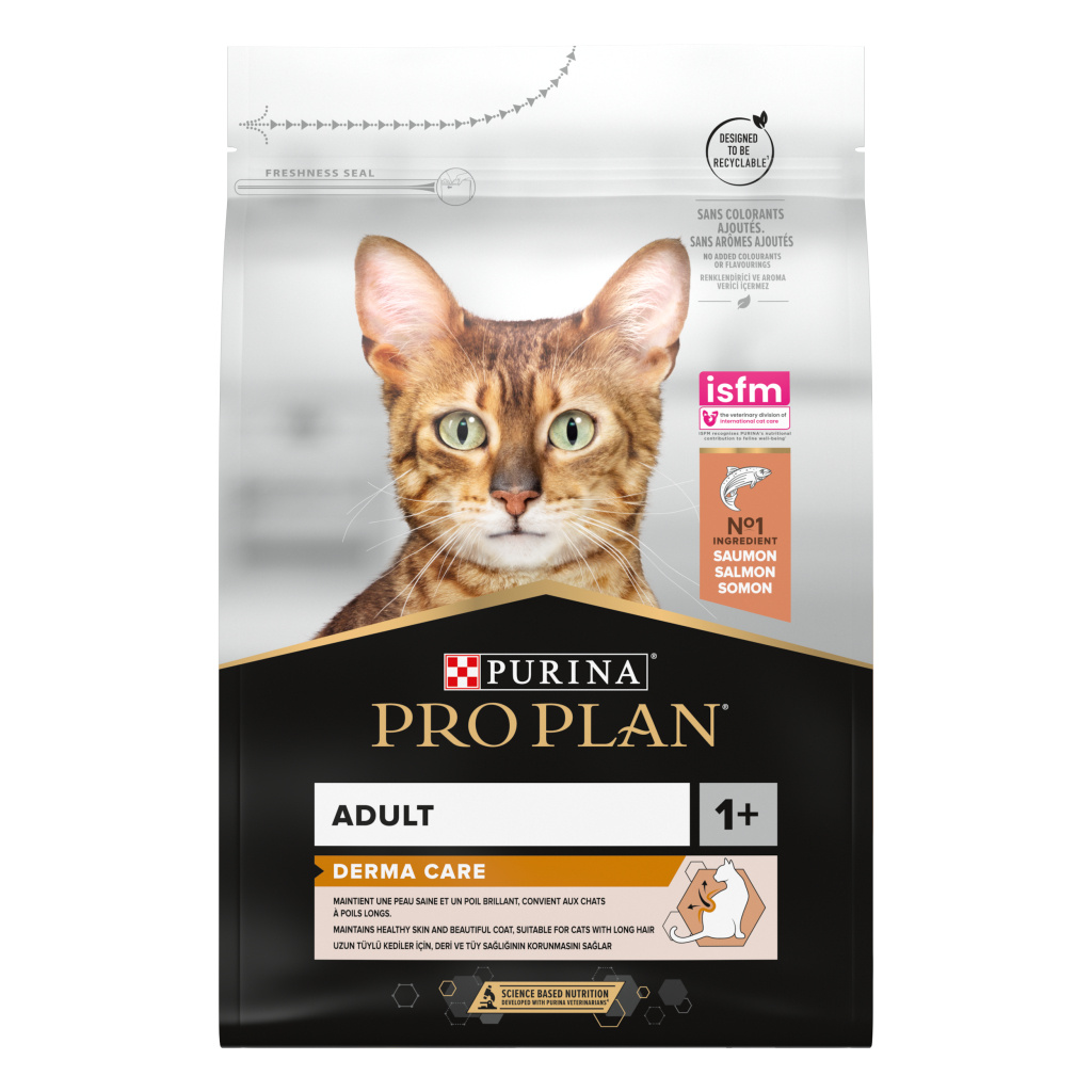 Pro Plan Derma Care Somonlu Tüy Yumağı Önleyici Yetişkin Kedi Maması 3kg