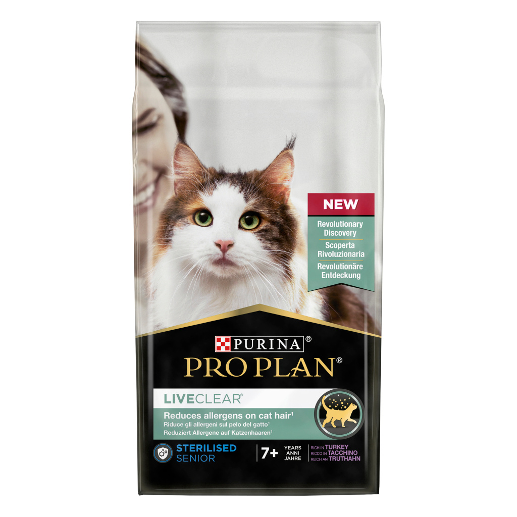 Pro Plan LiveClear 7+ Hindili Alerjen Azaltan Kısırlaştırılmış Yaşlı Kedi Maması 1,4kg