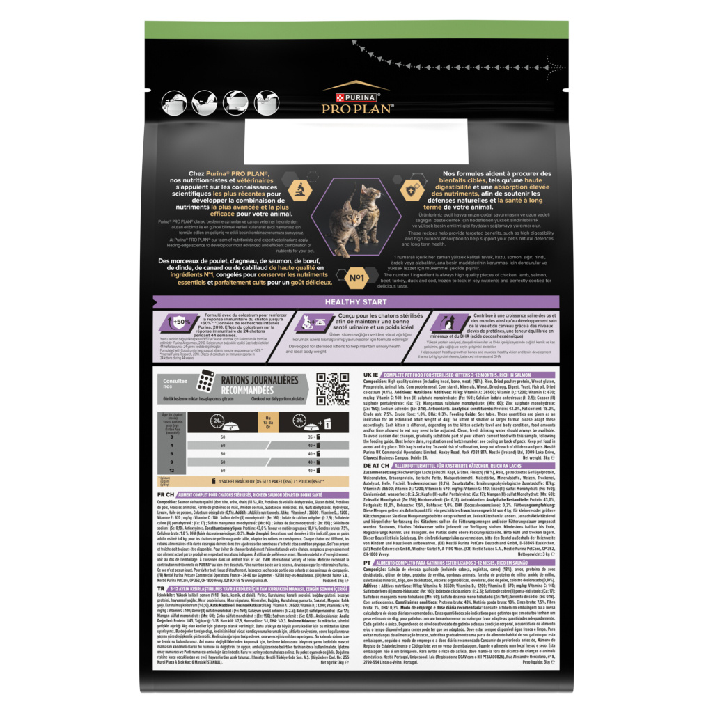 Pro Plan Somonlu Kısırlaştırılmış Yavru Kedi Maması 3kg