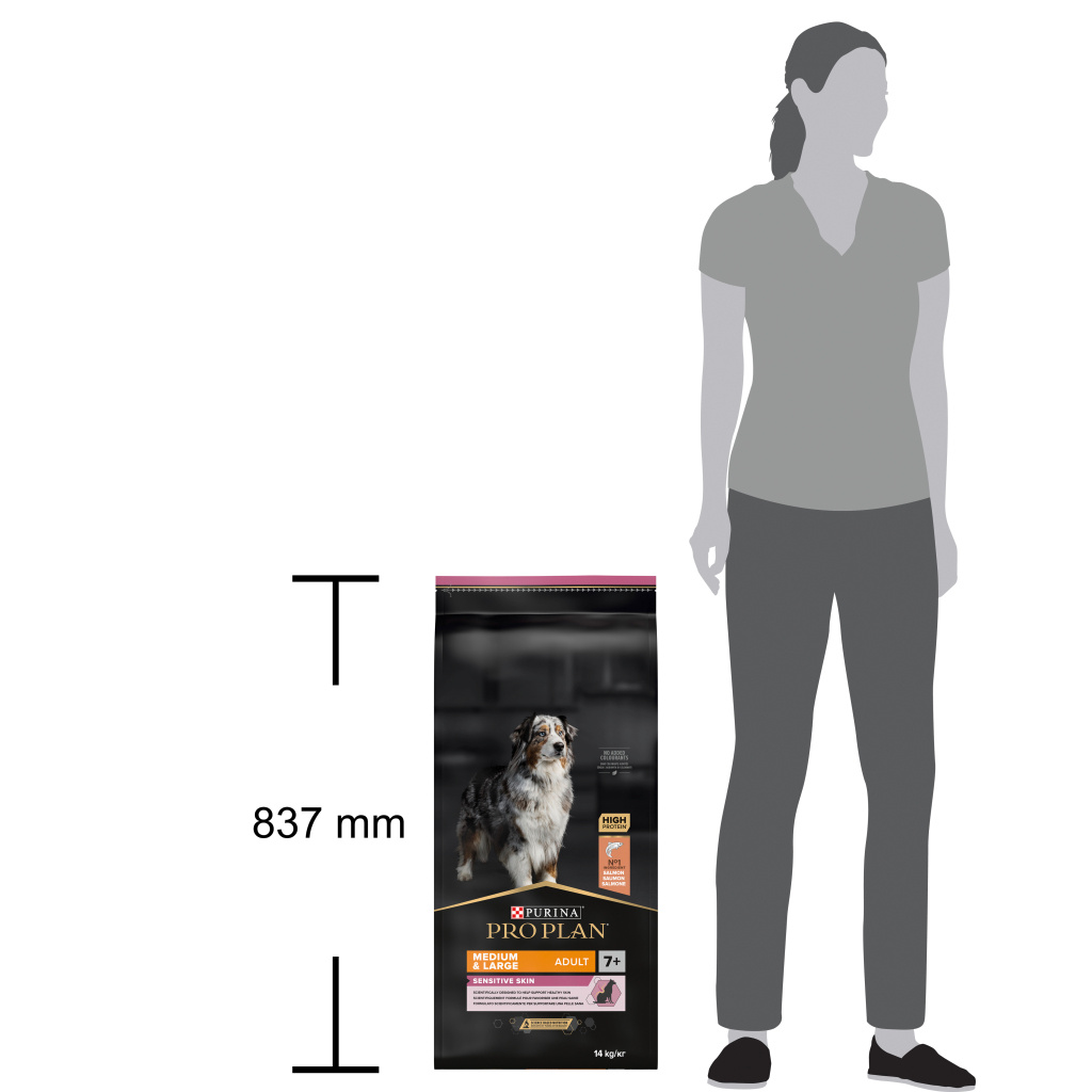 Pro Plan Senior Sensitive Skin 7+ Somonlu ve Pirinçli Orta ve Büyük Irk Yaşlı Köpek Maması 14kg