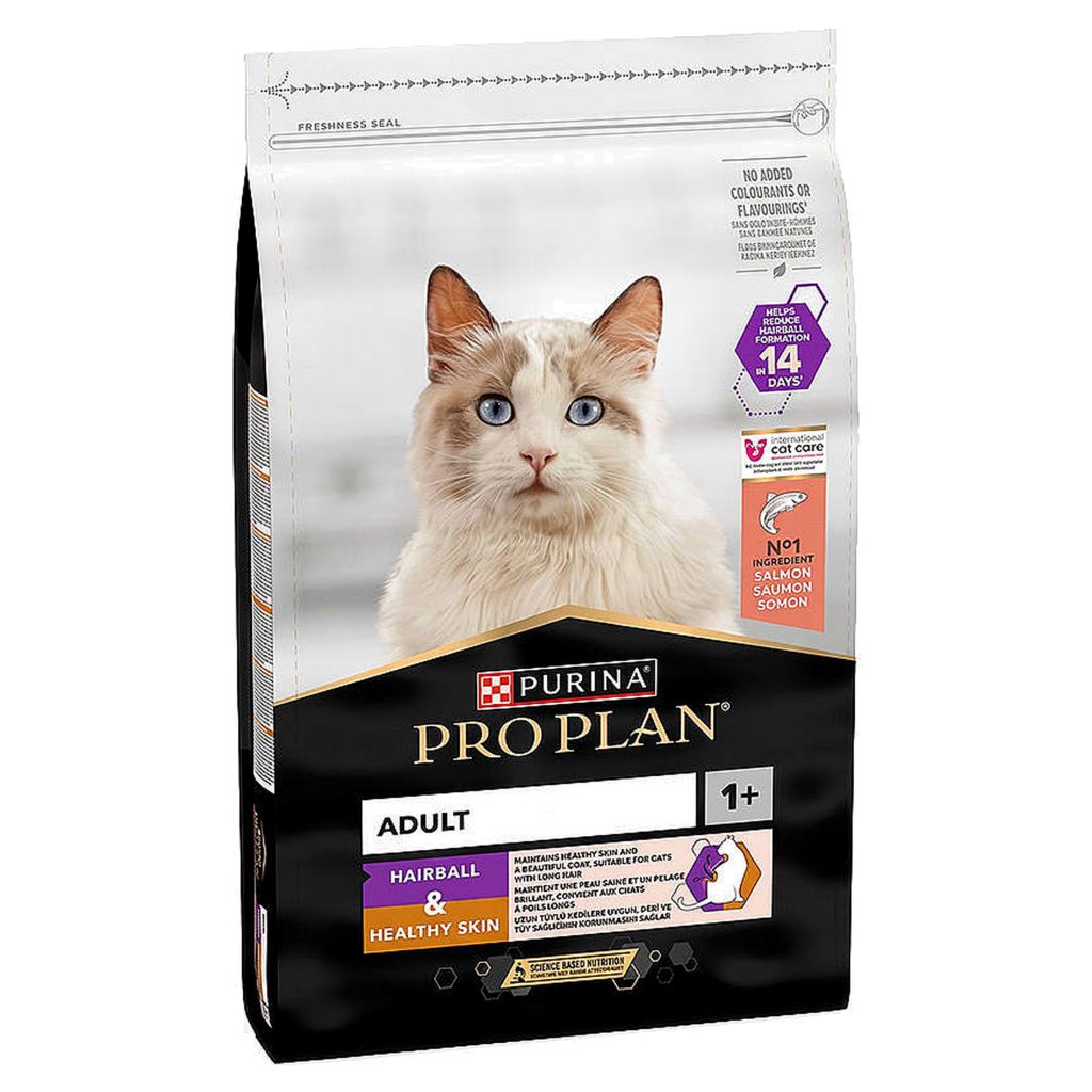 Pro Plan Hairball&Healthy Skin Somonlu Tüy Sağlığı Destekleyici Yetişkin Kedi Maması 3kg