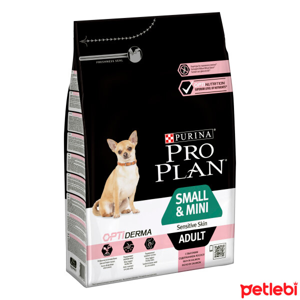 Pro Plan Small&Mini Sensitive Skin Somonlu ve Pirinçli Küçük Irk Yetişkin Köpek Maması 3kg