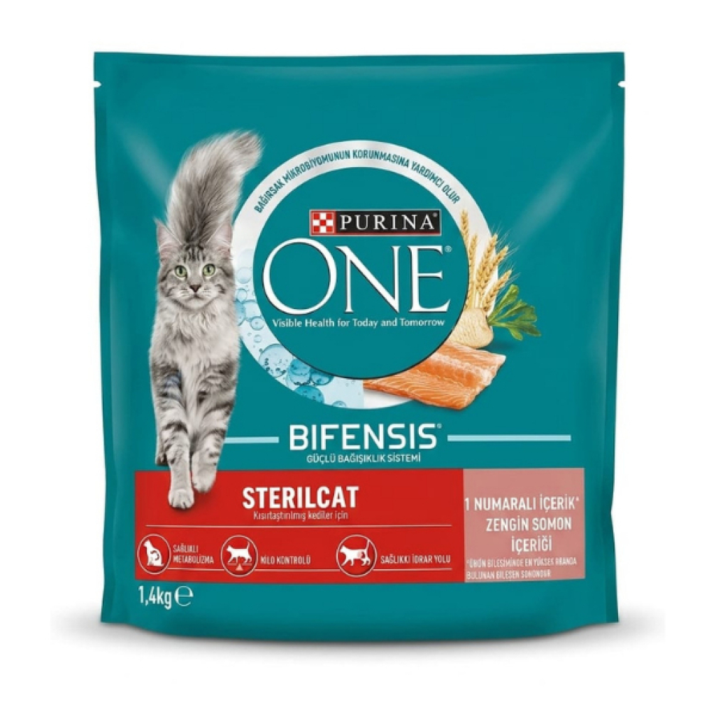 Purina One Somonlu Kısırlaştırılmış Kedi Maması 1,4kg