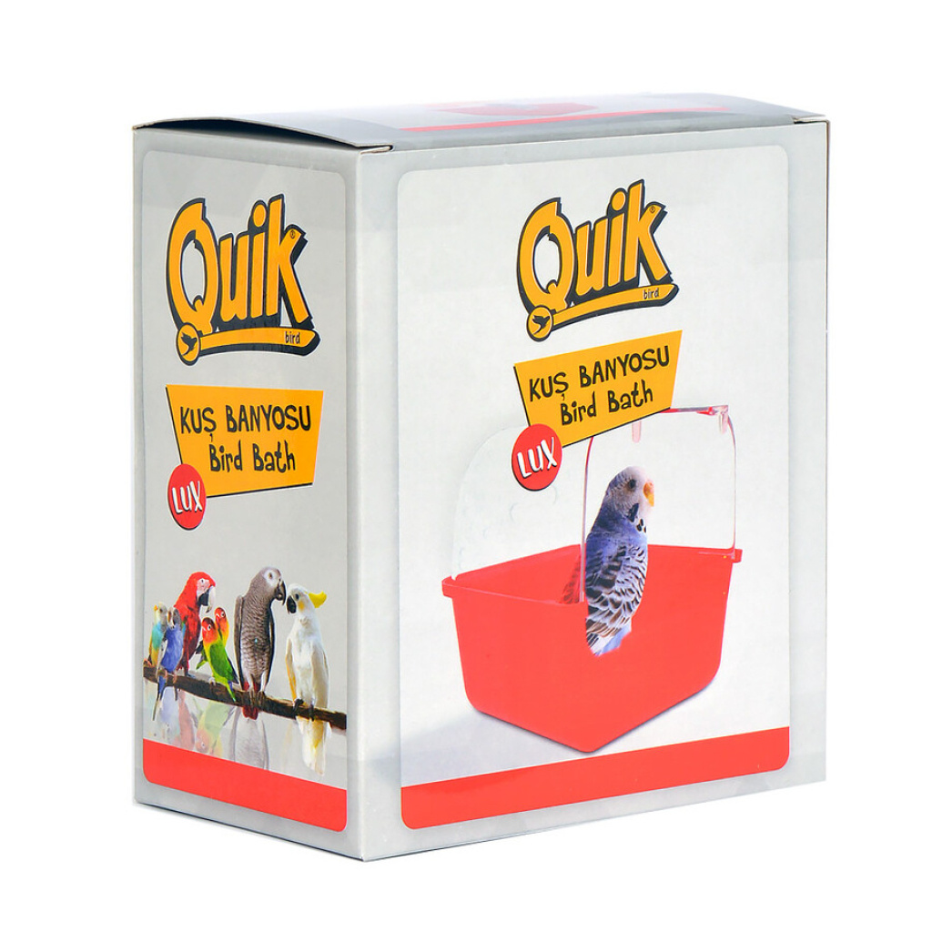 Quik Kuş Banyosu (Kırmızı) 2,5x12x13cm