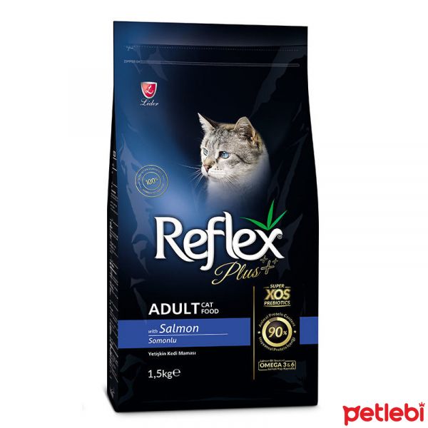 Reflex Plus Somonlu ve Pirinçli Yetişkin Kedi Maması 1,5kg