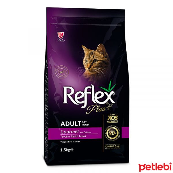 Reflex Plus Tavuklu Renkli Taneli Yetişkin Kedi Maması 1,5kg