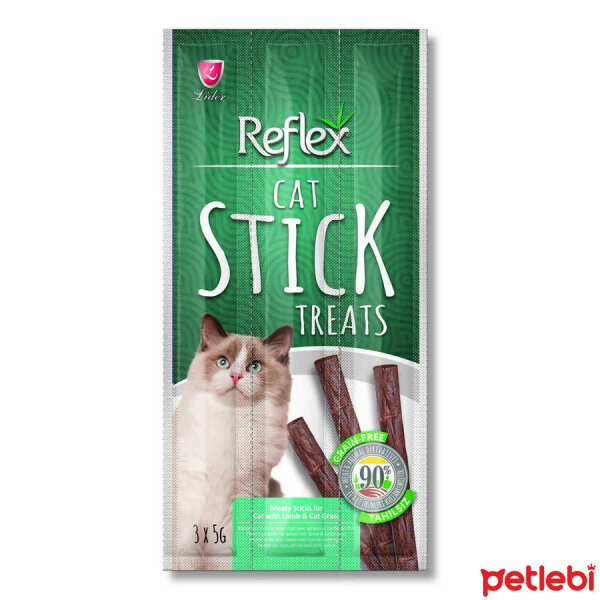 Reflex Kuzu Etli Tahılsız Kedi Ödül Çubuğu 15gr (3'lü)