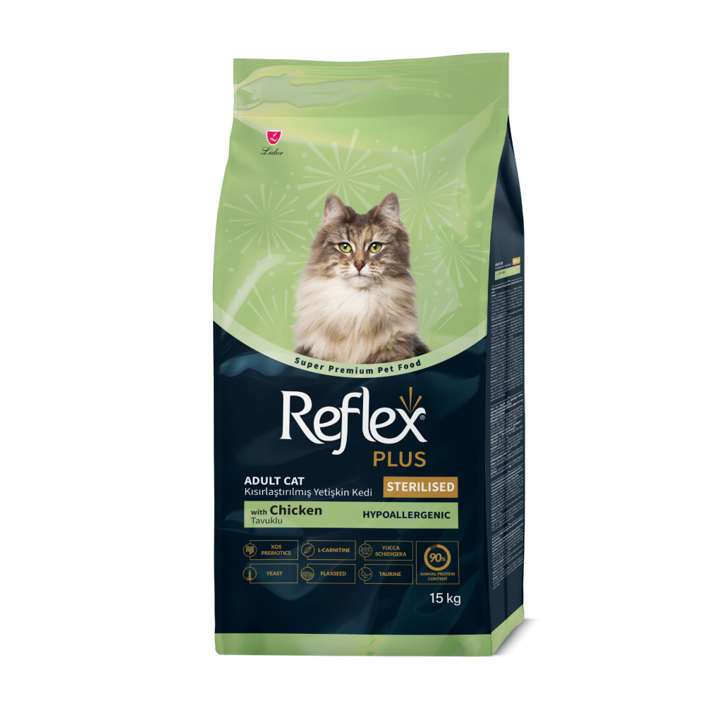 Reflex Plus Tavuklu Kısırlaştırılmış Kedi Maması 15kg