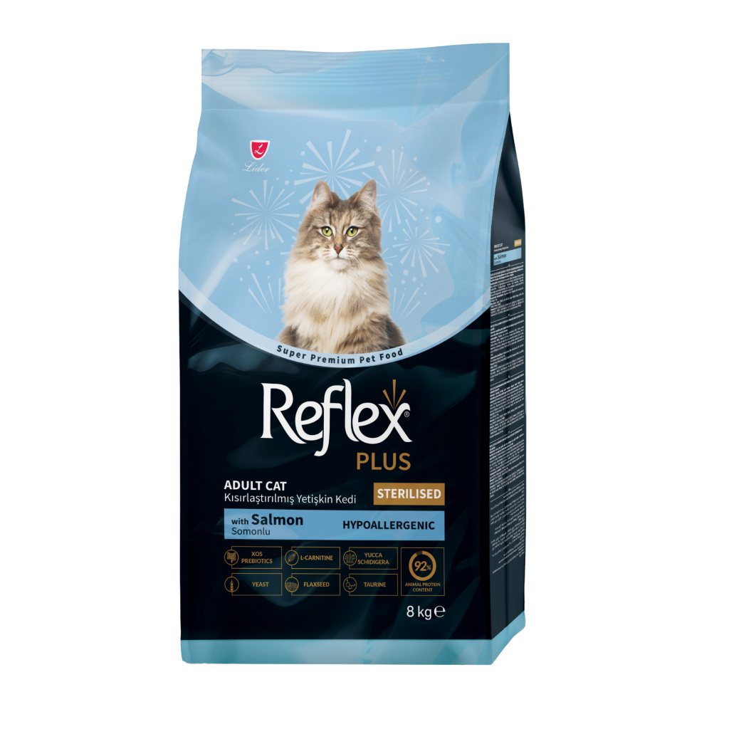 Reflex Plus Sterilised Somonlu Kısırlaştırılmış Kedi Maması 8kg