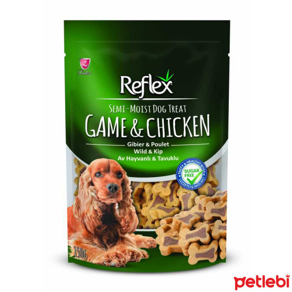 Reflex Av Hayvanlı ve Tavuklu Yarı Yumuşak Köpek Ödül Maması 150gr