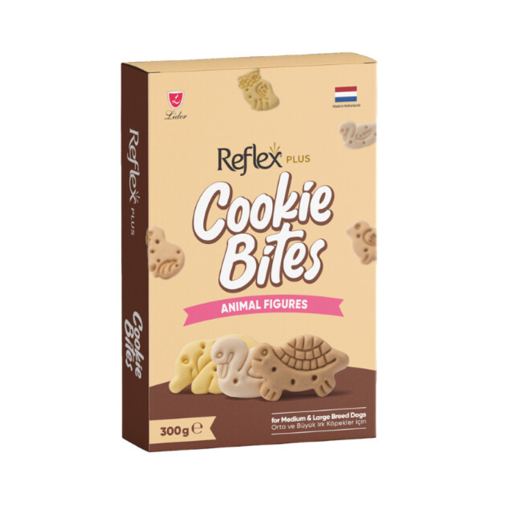Reflex Plus Cookie Bites Animal Figures Orta ve Büyük Irk Köpek Ödül Maması 150g