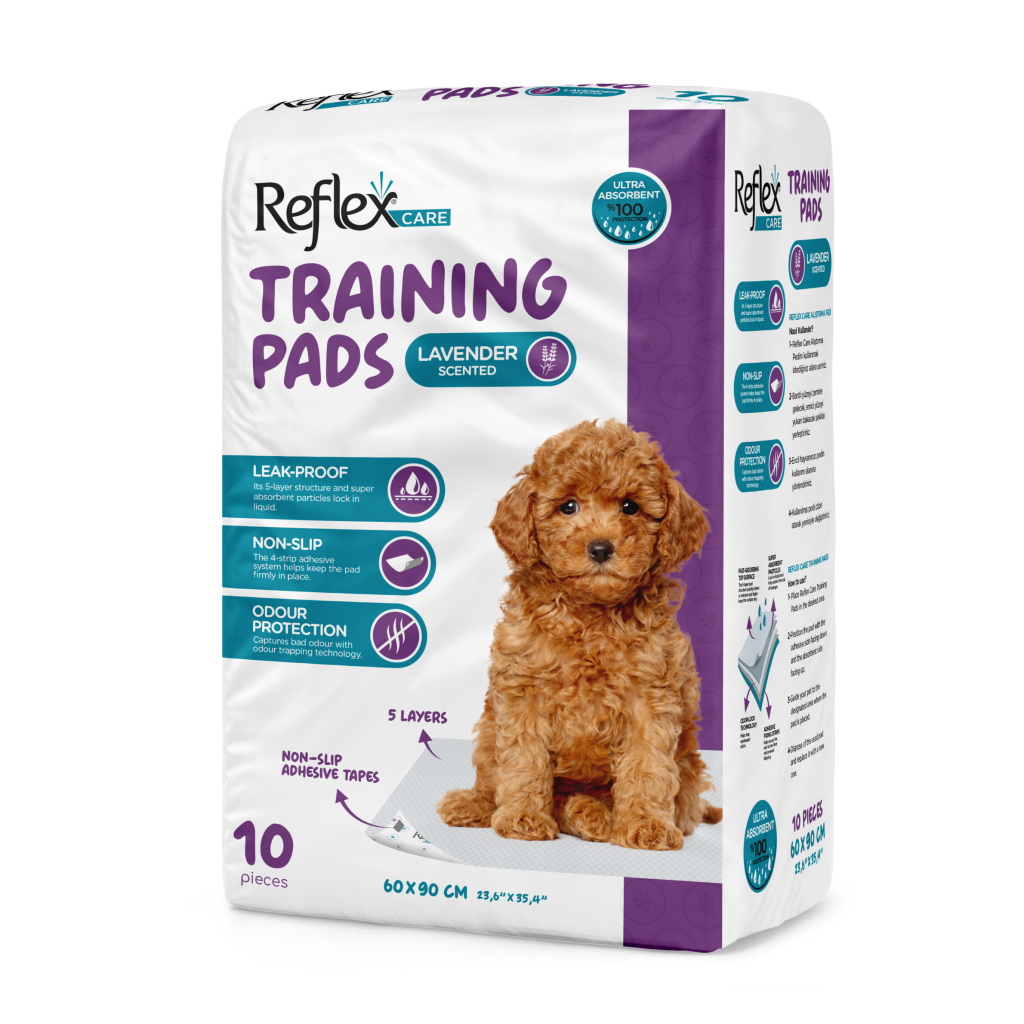 Reflex Care Lavantalı Kaydırmaz Köpek Alıştırma Pedi 60x90cm (30'lu)