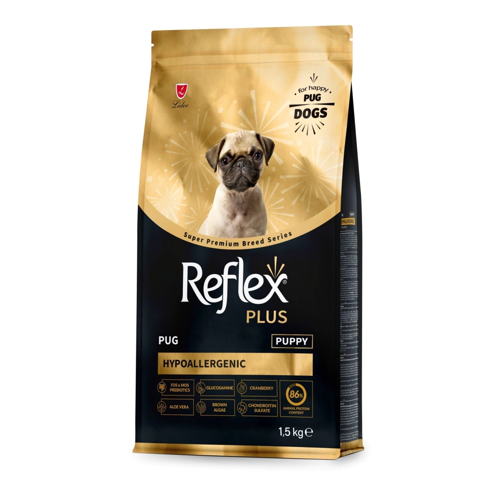 Reflex Plus Hipoalerjenik Pug Yavru Köpek Maması 1,5kg
