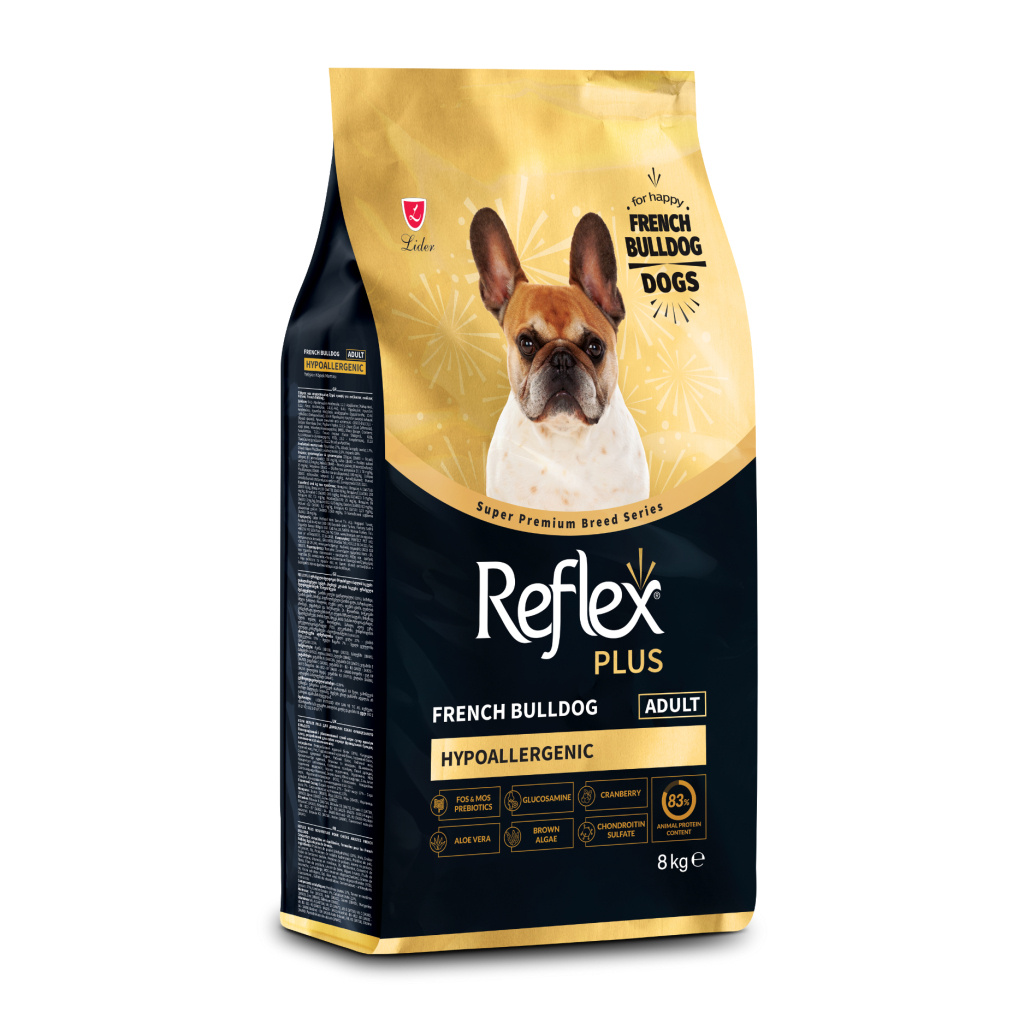 Reflex Plus Hipoalerjenik French Bulldog Yetişkin Köpek Maması 8kg