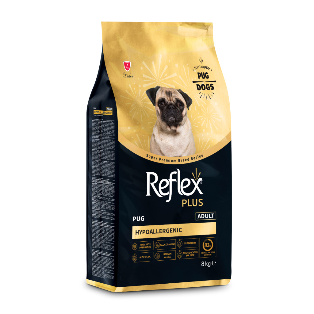 Reflex Plus Hipoalerjenik Pug Yetişkin Köpek Maması 8kg