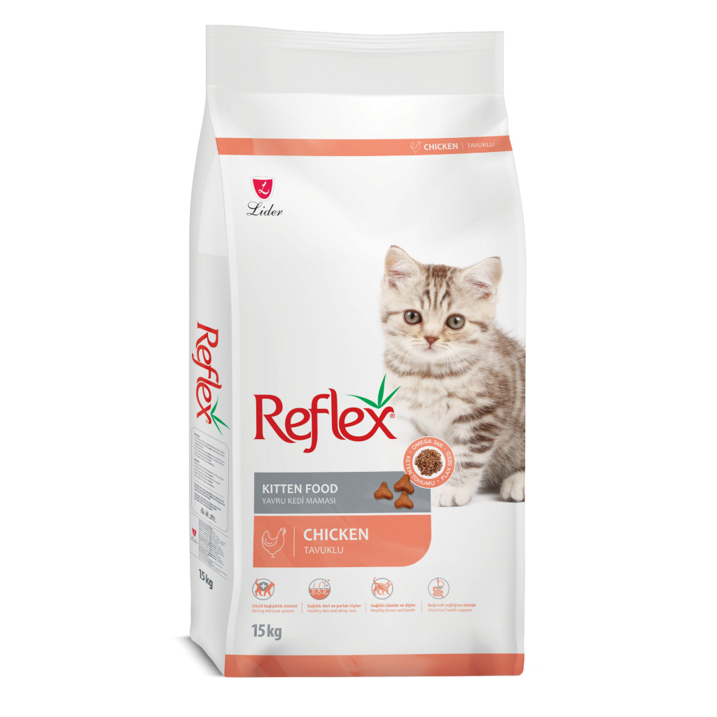 Reflex Tavuklu ve Pirinçli Yavru Kedi Maması 15kg
