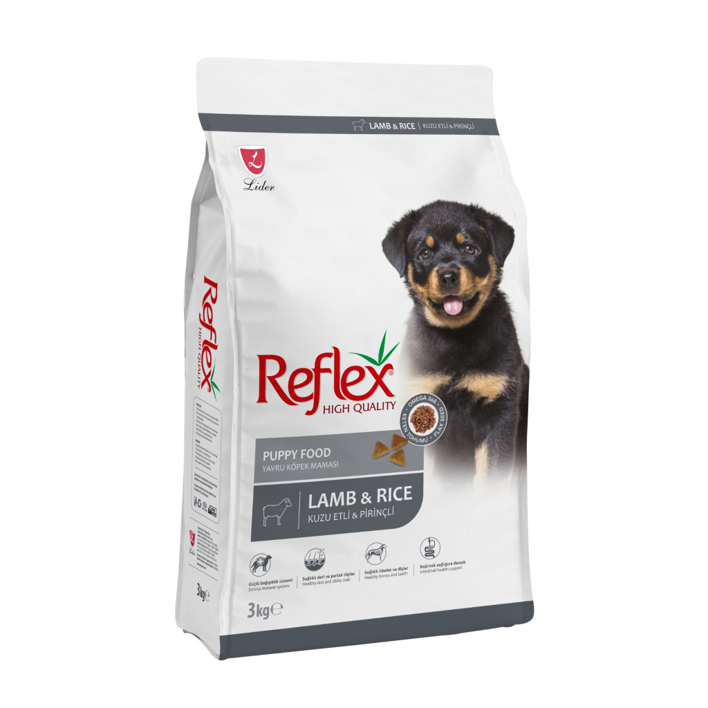 Reflex Kuzu Etli ve Pirinçli Yavru Köpek Maması 3kg