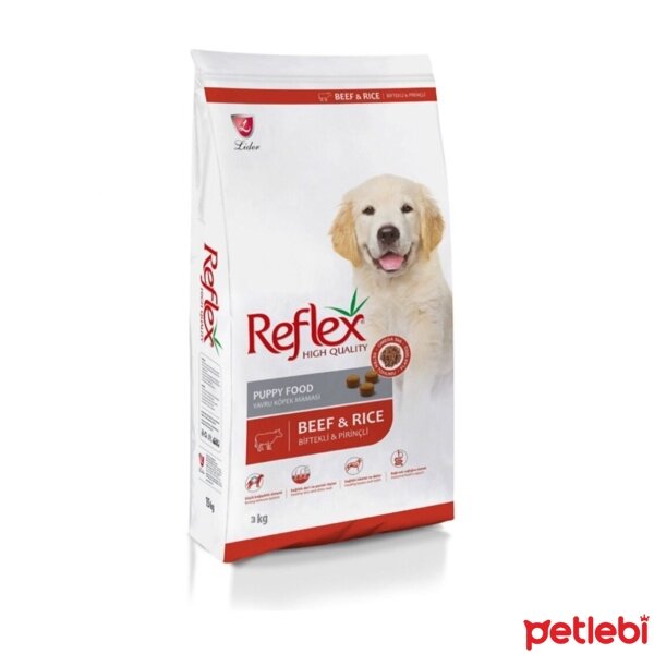Reflex Biftekli ve Pirinçli Yavru Köpek Maması 3kg