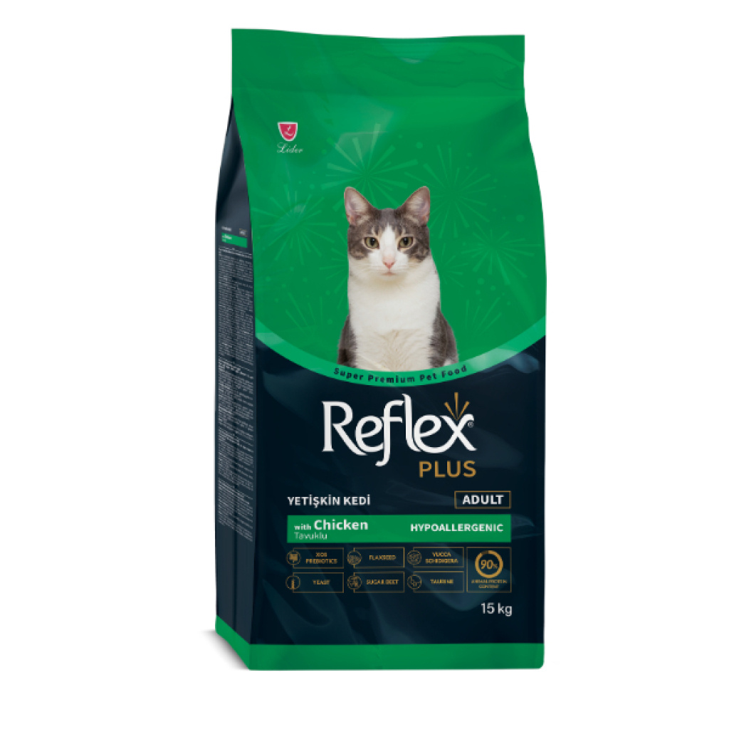 Reflex Plus Tavuklu Yetişkin Kedi Maması 15kg
