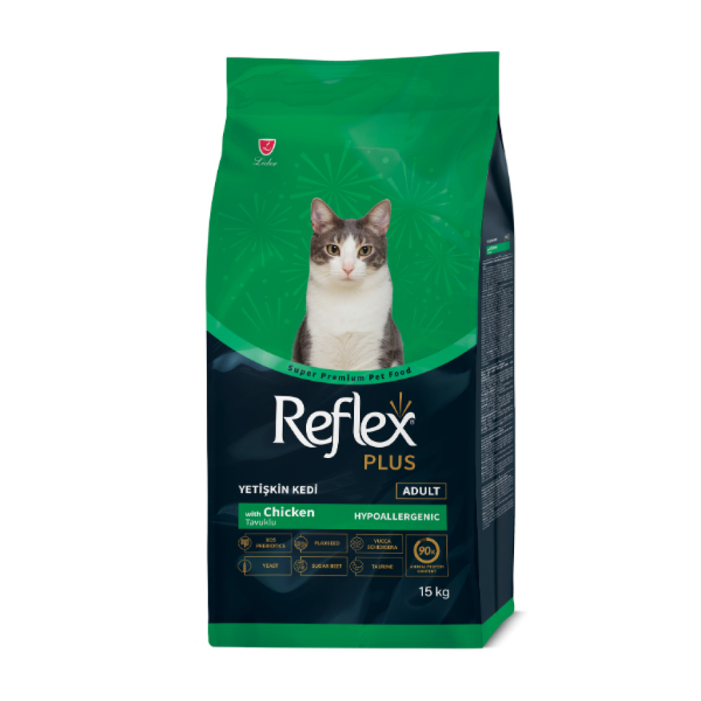 Reflex Plus Tavuklu Yetişkin Kedi Maması 15kg