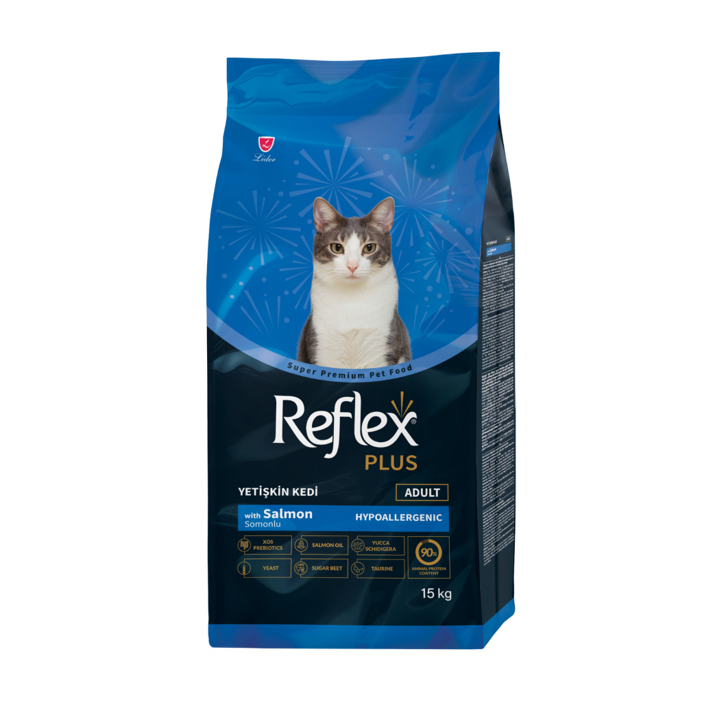 Reflex Plus Somonlu Yetişkin Kedi Maması 15kg