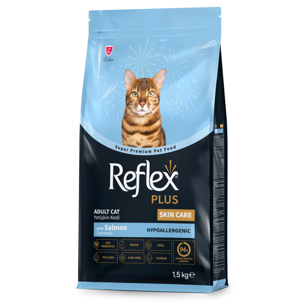 Reflex Plus Hipoalerjenik Skin Care Somonlu Yetişkin Kedi Maması 1,5kg