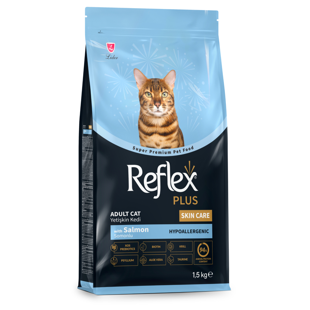 Reflex Plus Hipoalerjenik Skin Care Somonlu Yetişkin Kedi Maması 1,5kg
