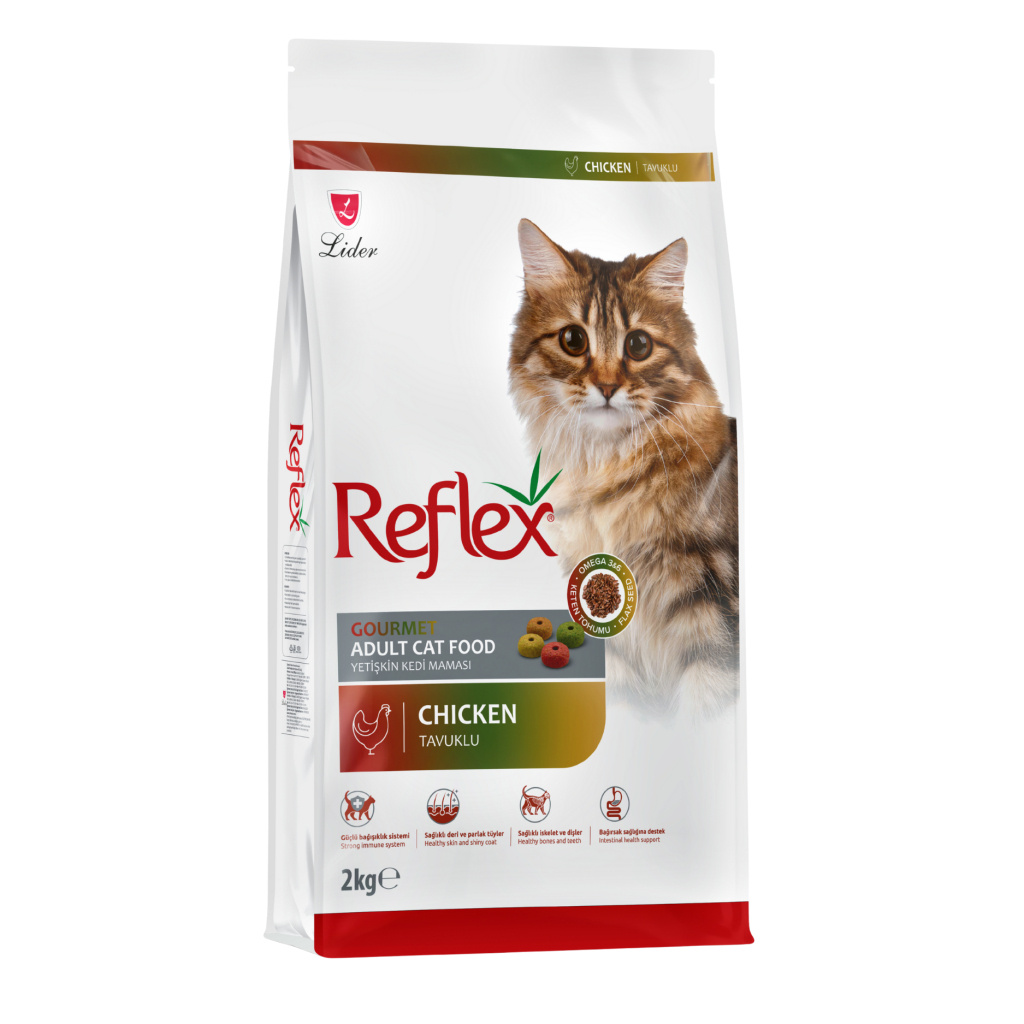 Reflex Multi Color Tavuklu ve Pirinçli Yetişkin Kedi Maması 2kg
