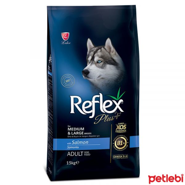 Reflex Plus Orta ve Büyük Irk Somonlu Yetişkin Köpek Maması 15kg