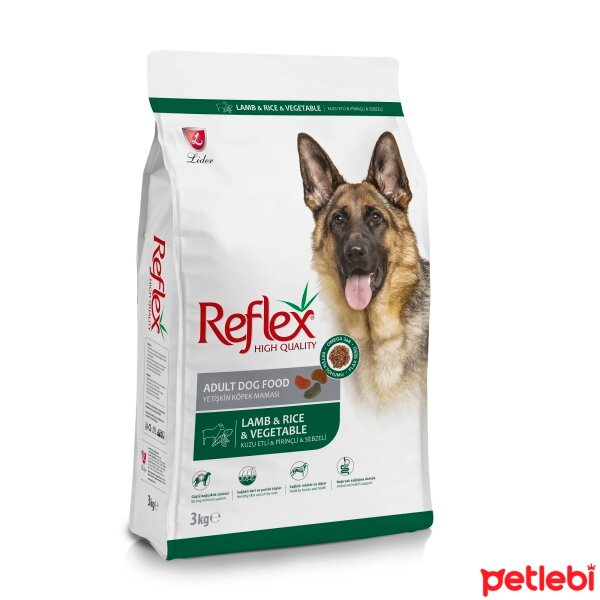 Reflex Kuzulu Pirinçli ve Sebzeli Yetişkin Köpek Maması 3kg