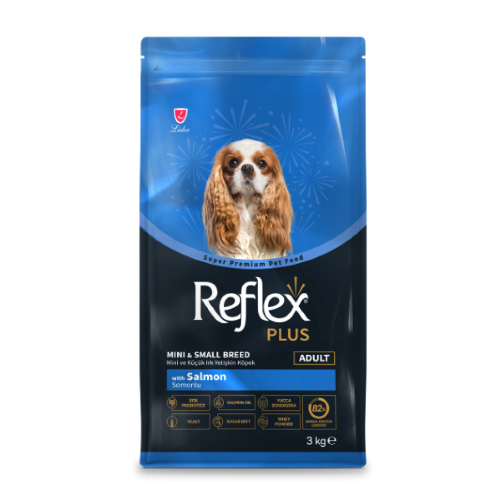 Reflex Plus Mini ve Küçük Irk Somonlu Yetişkin Köpek Maması 3kg