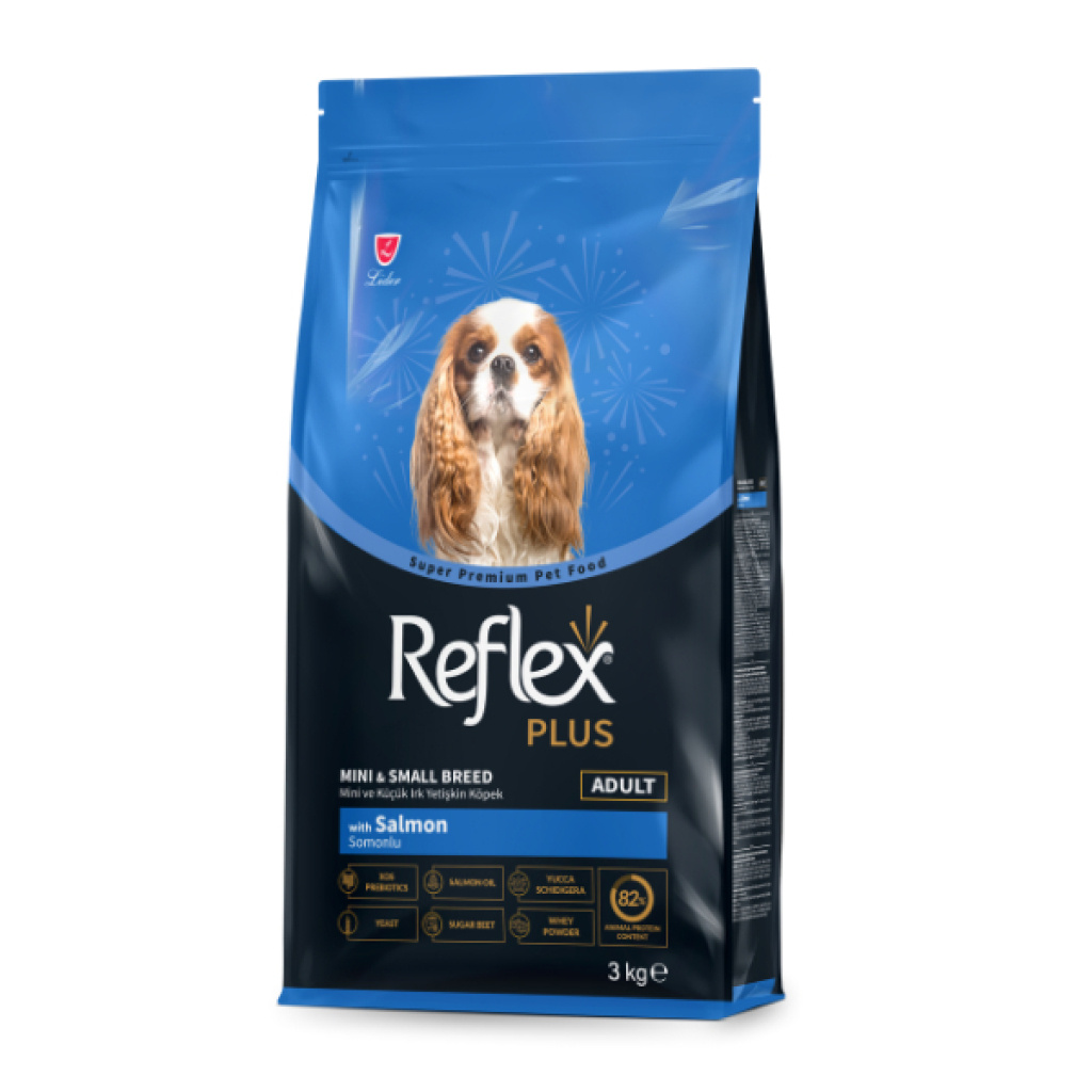 Reflex Plus Mini ve Küçük Irk Somonlu Yetişkin Köpek Maması 3kg