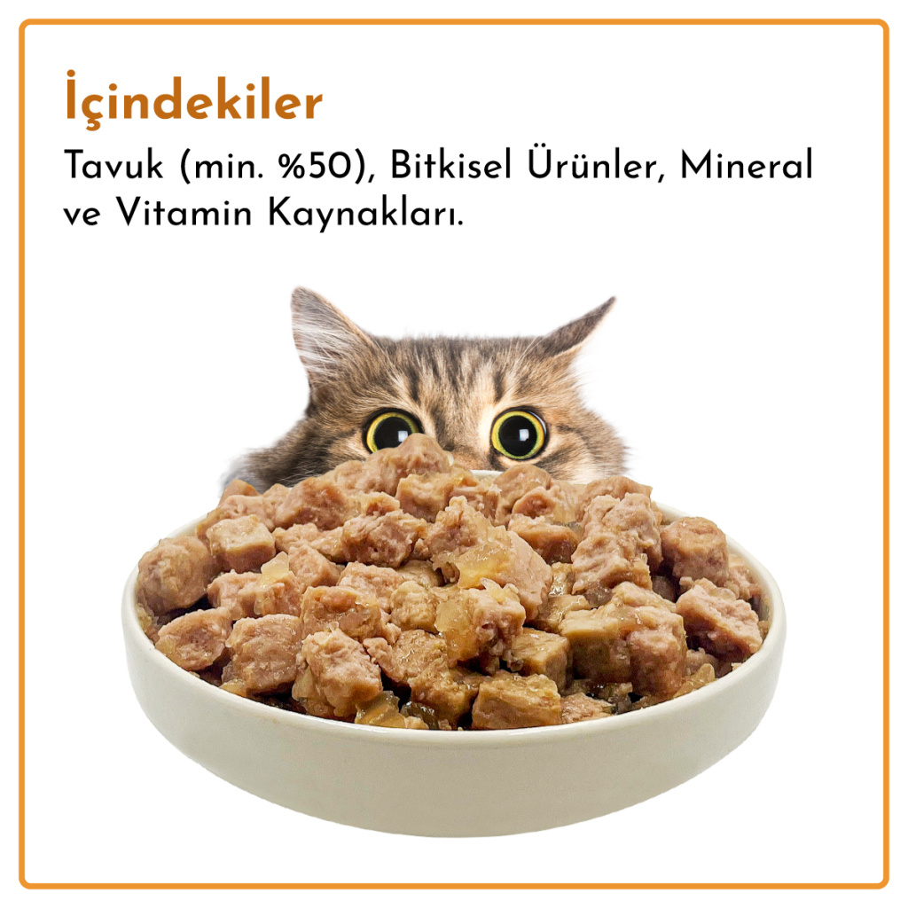 Rimba Sos İçinde Parçalı Tavuklu Kedi Konservesi 400gr
