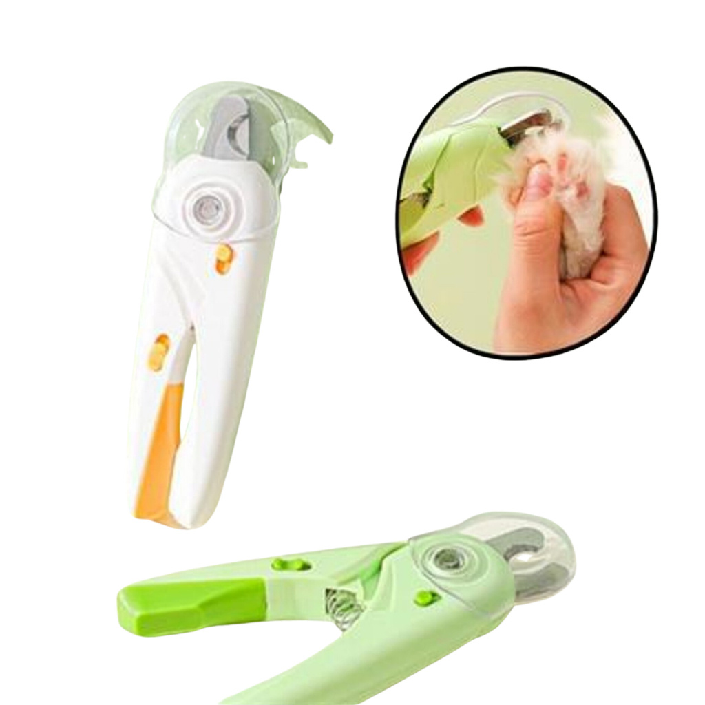 Rimba Led Işıklı ve Törpülü Kedi ve Köpekler İçin Tırnak Makası 14cm (Karışık Renkli)