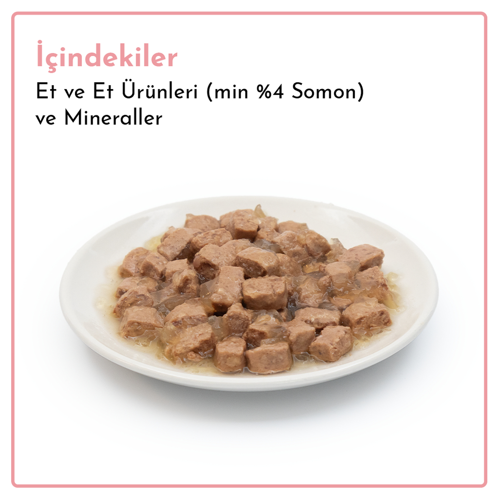 Rimba Jöle İçinde Parça Somon Balıklı Tahılsız Kedi Konservesi 85gr