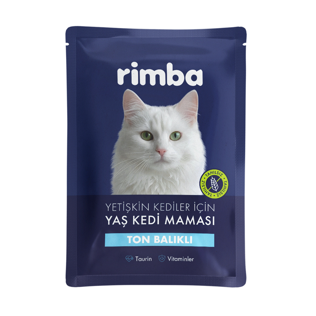 Rimba Jöle İçinde Parça Ton Balıklı Tahılsız Kedi Konservesi 85gr