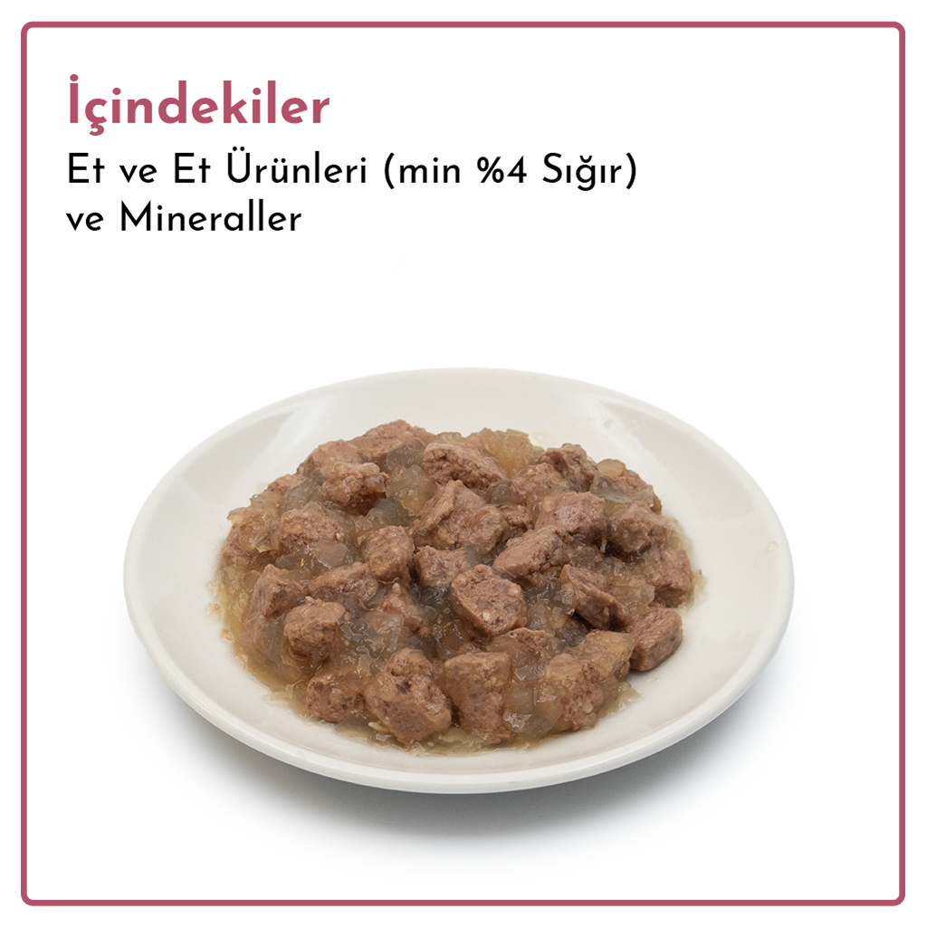 Rimba Jöle İçinde Parça Sığır Etli Tahılsız Kedi Konservesi 85gr