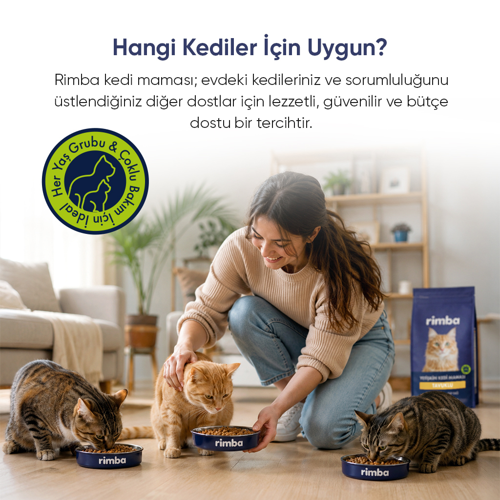 Rimba Tavuklu Yetişkin Kedi Maması 10kg